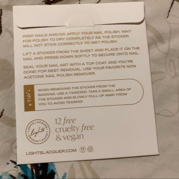 💜 Lights Lacquer Backstage Pass Nail Art Stickers - Picture 7 of 8